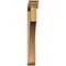Ekena Millwork Westlake Traditional Rough Sawn Bracket w/ Offset Brace, Western Red Cedar, 6"W x 46"D x 46"H BKT0604X46X46WTL01RWR - alternate 4
